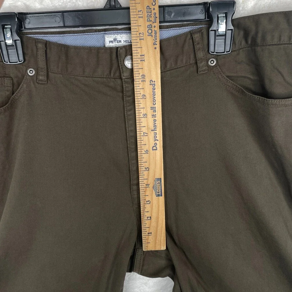Peter Millar Ultimate Sateen Five Pocket Pants Mens 40 x 32.5 Brown